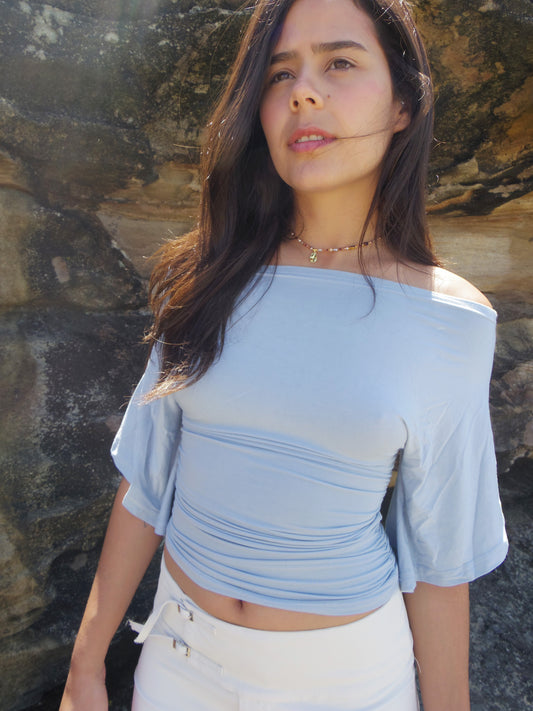 Berlin Fitted Top, Germany 2 Sep 2013. (Blue)