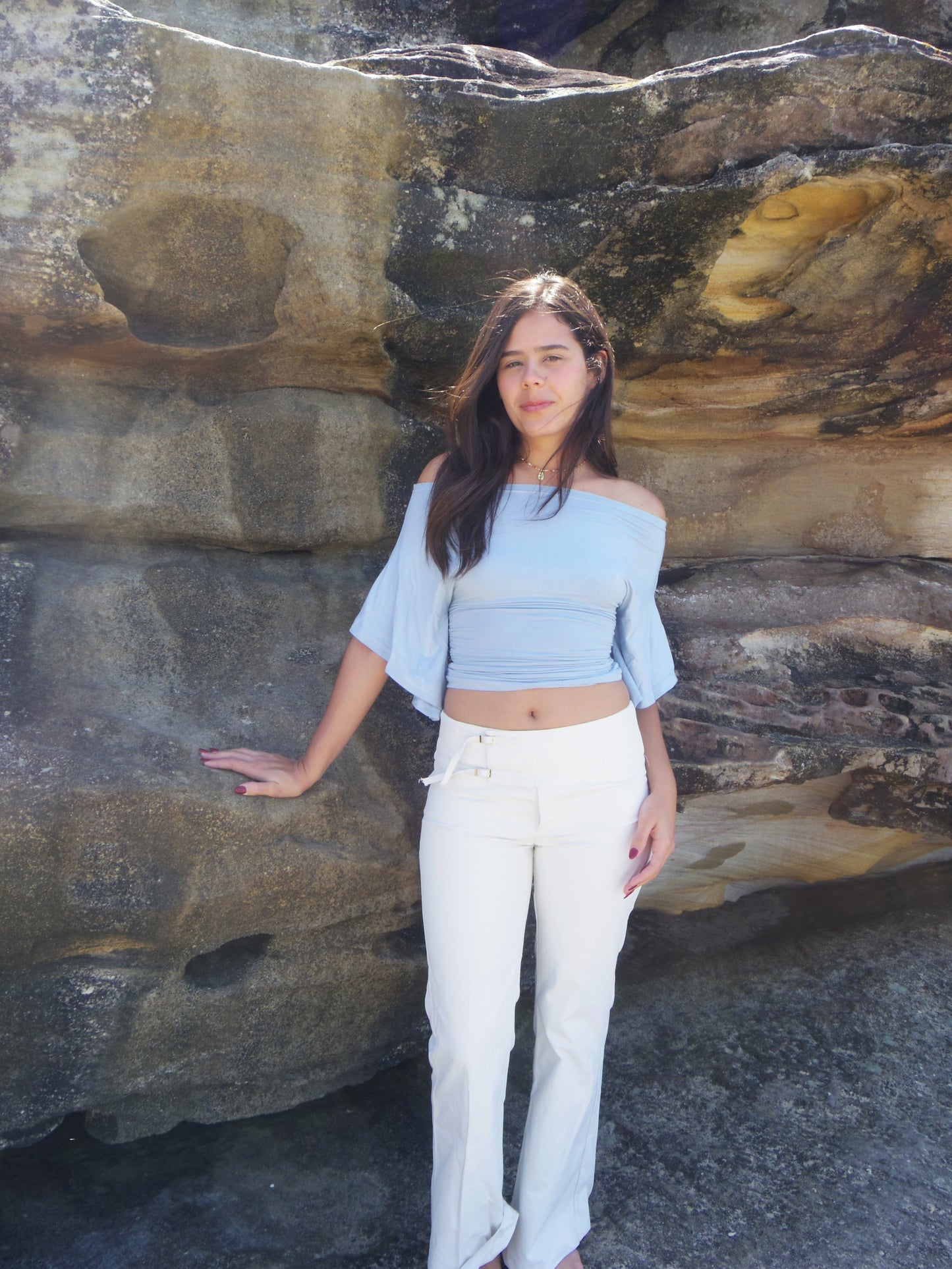 Berlin Fitted Top, Germany 2 Sep 2013. (Blue)