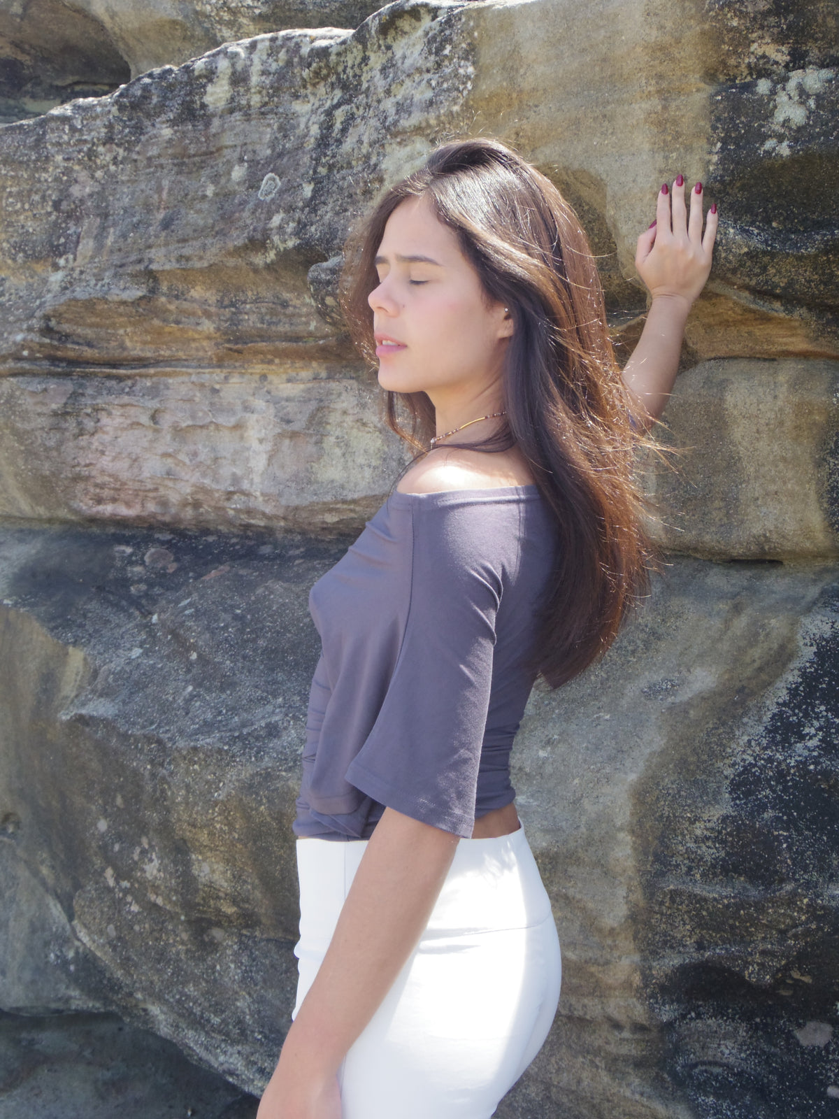 Berlin Fitted Top, Germany 2 Sep 2013. (Gray)